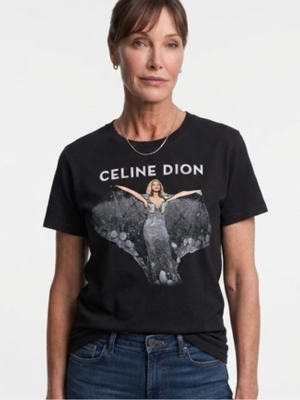 Medium Celine Dion Courage Concert T-shirt , black